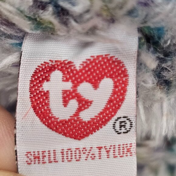 Ty 2000 Razzmatazz The Bear Plush Blue Multicolor Stuffed Animal Toy TyLux - Picture 9 of 11